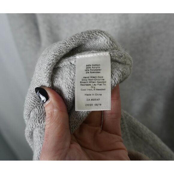 NWT Talbots Grey Flecked Sweater Dress with Side Tie Detail - Picture 3 of 5